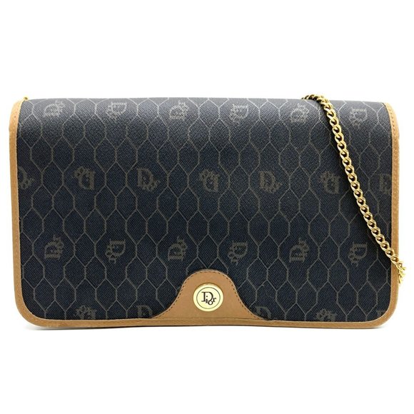 CHRISTIAN DIOR Black Leather Shoulder Bag - Picture 1 of 10